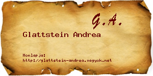 Glattstein Andrea névjegykártya